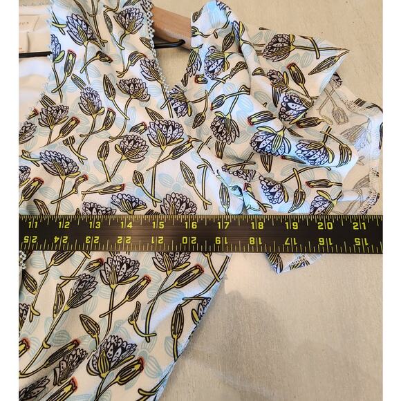 Anthropologie Foxiedox NWT Blue Lexie Cold Shoulder Wrap Dress SZ Small - Picture 8 of 10